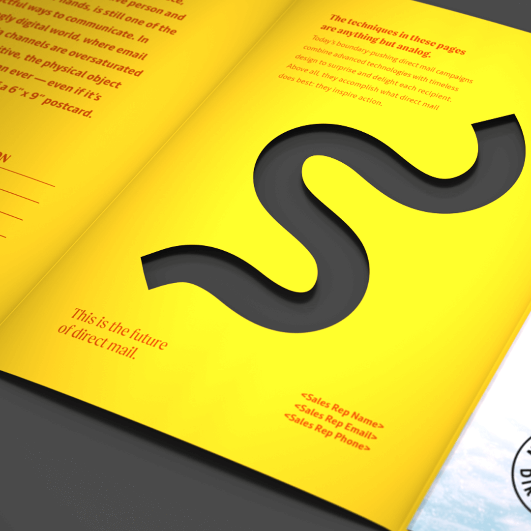 Currents direct mail detail shot