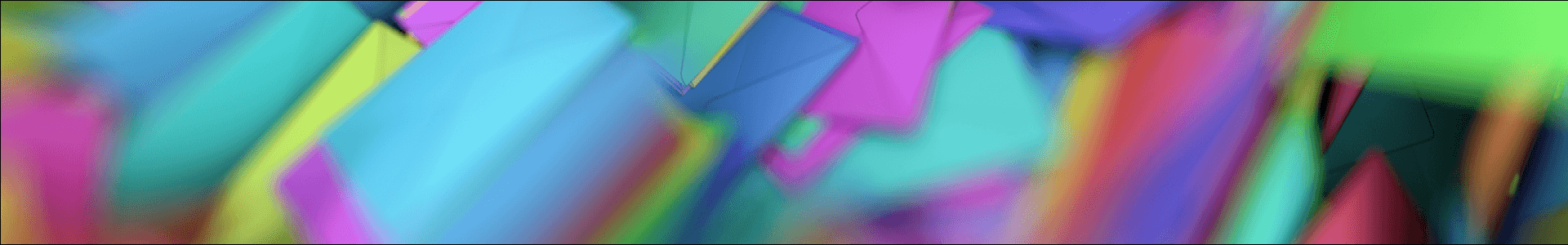 various colored envelopes
