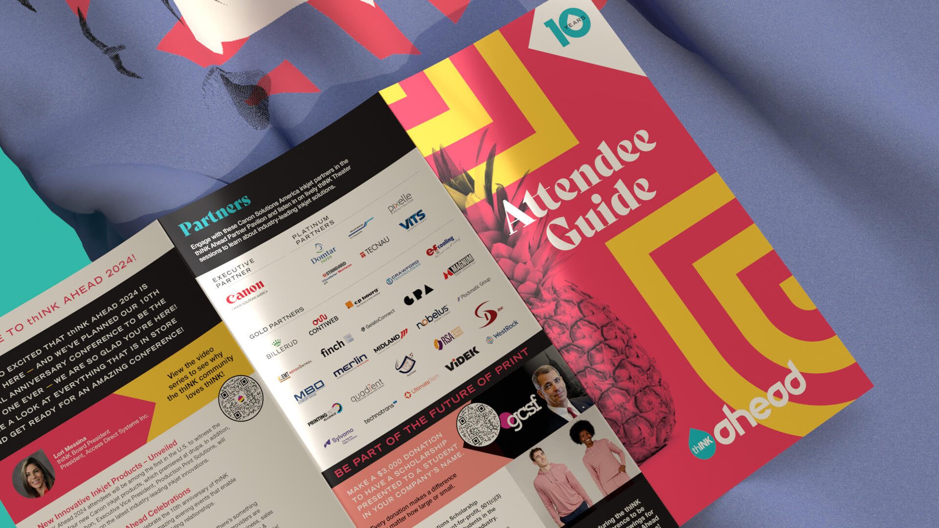 Project Spotlight: Gloss-Coated thINK Ahead 2024 Attendee Guide Trifold