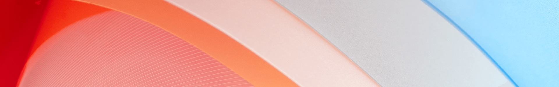 A zoomed-in image of differently colored sheets of paper