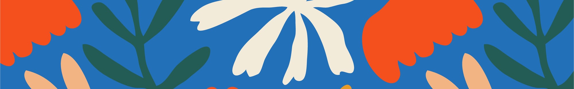 art image of non realistic flowers and plants